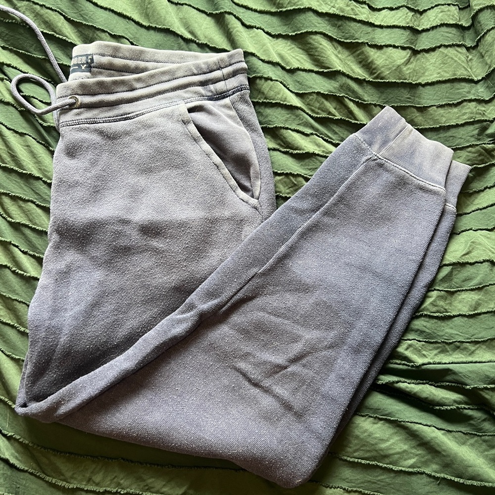 American Eagle Faded Blue Jogger Sweatpants